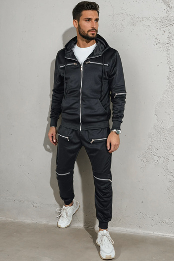 Férfi fekete tréningruha Dstreet AX0812