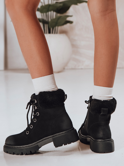 Női szigetelt papucsok fekete Dstreet ZY1292