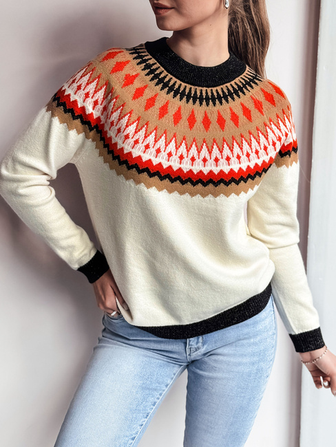 Női pulóver RUBY GLOW bézs Dstreet MY2378