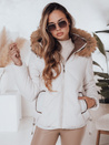 Női télikabát COLDLIKE steppelt kapucnival fehér Dstreet TY5002