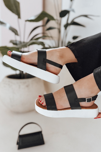 ZENELLA női szandál fekete Dstreet ZY0964 ZY0964