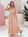 FLORALUSH piros és lila virágos maxiruha Dstreet EY2637_5