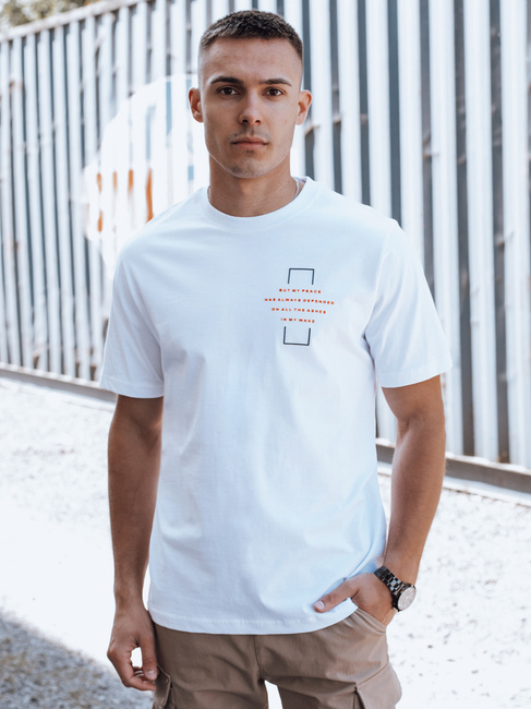 Férfi fehér póló Dstreet RX5529