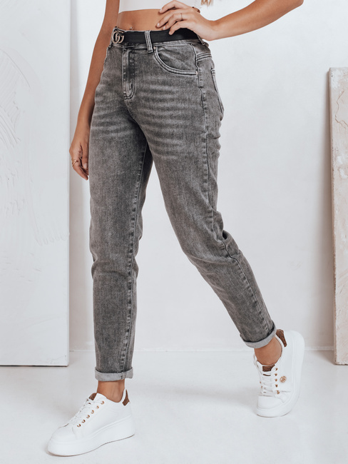 Női mom fit farmernadrág szürke Dstreet UY2751