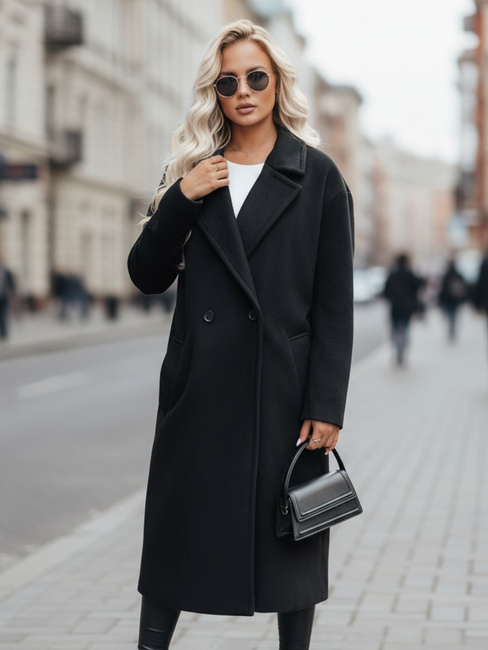 Női oversize átmeneti kabát LORINESS fekete Dstreet TY4692z