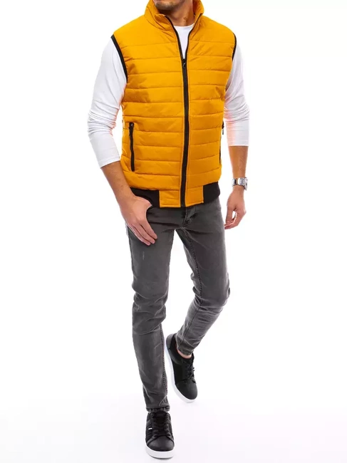 Steppelt sötétsárga férfi mellény Dstreet TX4018