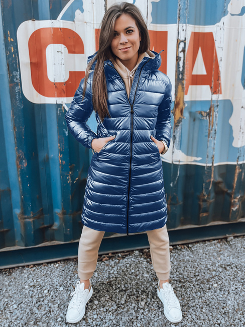 Női steppelt télikabát LESSI kék Dstreet TY5517 TY5517