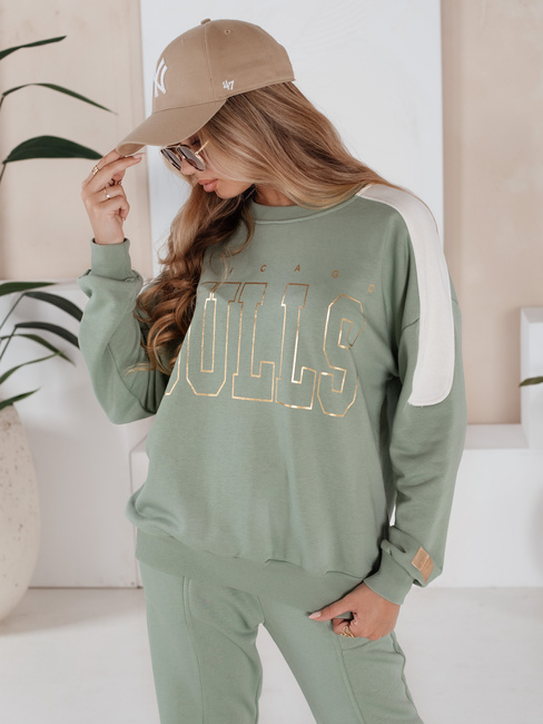 Női tréningruha szett BULLS világoszöld Dstreet AY0899