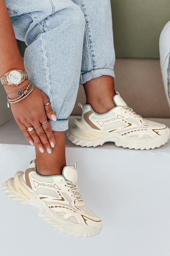 Női sportcipő bézs Dstreet ZY1008 Dstreet ZY1008