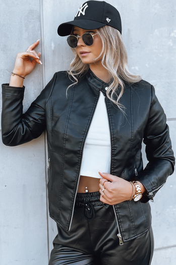 Női ramones dzseki TRENDY FUSION Szín Fekete DSTREET TY3896