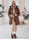 Női télikabát kapucnival GABRIELLE barna Dstreet TY4919 TY4919