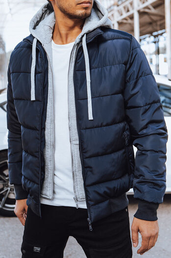 Férfi steppelt dzseki Szín Gránátkék DSTREET TX4547