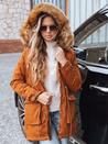 Női parka dzseki CORA camel színben Dstreet TY3182