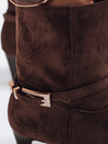 Női szarvasbőr barna csizma Dstreet ZY1207