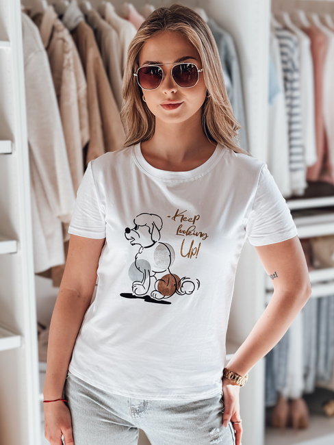 Női LUMIFIT uszkár póló fehér Dstreet RY2738