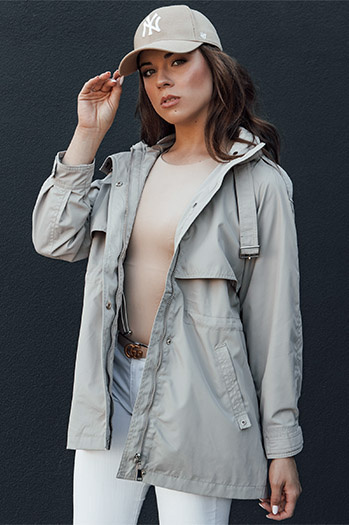 Kurtka parka damska TILAN beżowa Dstreet TY4473