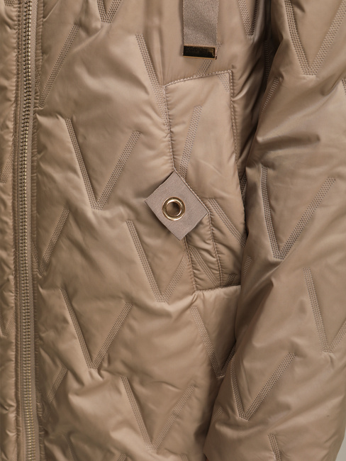 Női steppelt teve színű átmeneti kabát Dstreet TY5563