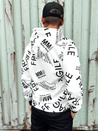 Bluza męska z kapturem biała Dstreet BX5780