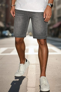 Férfi denim look szürke rövidnadrág Dstreet SX2501