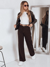 Széles szárú farmernadrág barna Dstreet UY2842