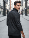 Férfi kigombolt pulóver sötétszürke Dstreet WX2252z