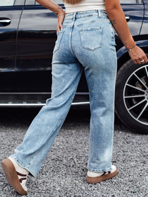 Női JEANFLOW baggy farmer nadrág világoskék Dstreet UY2227