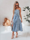Farmer midi ruha övvel SUMMER SKY blue Dstreet EY2585_3