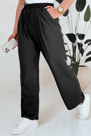 Női bő szárú nadrág MILLIVIO fekete Dstreet UY2659