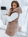 Női steppelt mellény GAMIS rózsaszín Dstreet TY3292_2