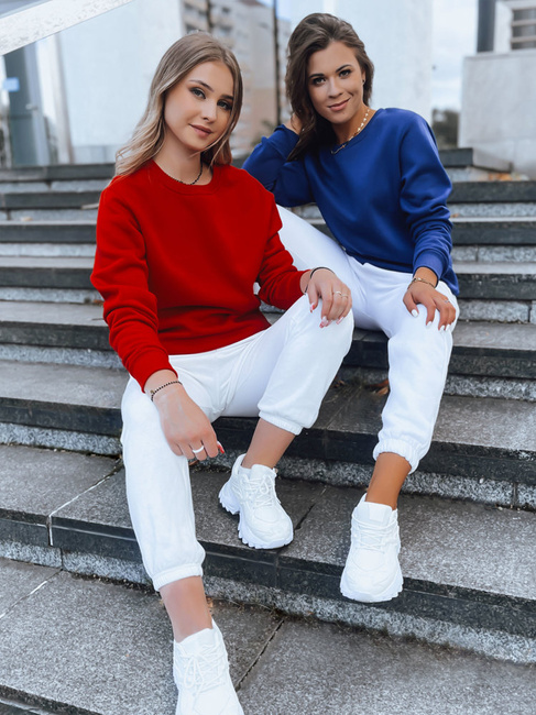 Női nem kapucnis pulóver FASHION II Szín Piros DSTREET BY0147