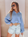 Női túlméretezett muszlin ing MUSLINEA kék Dstreet DY0479