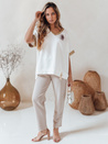 Női oversize SHINE LOVE blúz fehér Dstreet RY2913 RY2913