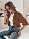 Női cipzáros pulóver NUTI Szín Camel DSTREET MY1678