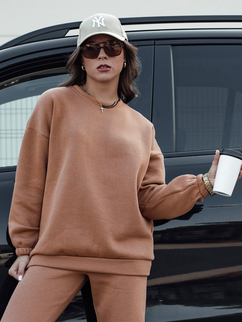 Női tréningruha szett ARIELLA PREMIUM mokka Dstreet AY1097