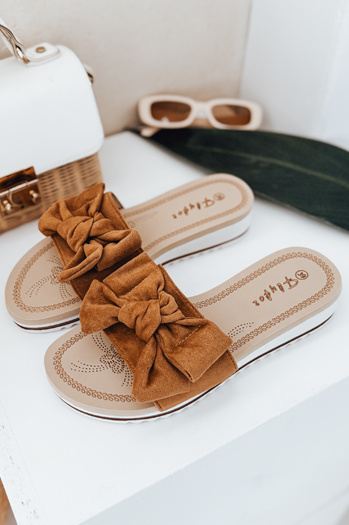 Női LOVESLIDE camel flip-flopok Dstreet ZY0996