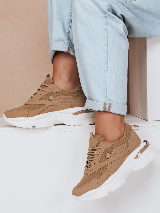 Női platform tornacipő SPORTLITE khaki Dstreet ZY0585