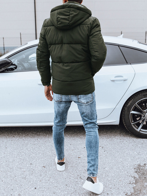 Férfi téli dzseki Szín Zöld DSTREET TX4459