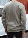 Férfi khaki színű nyomtatott pulóver Dstreet BX5929