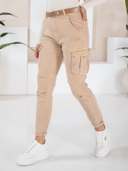 Női cargo nadrág CARGOIF világos bézs Dstreet UY2712 Dstreet UY2712