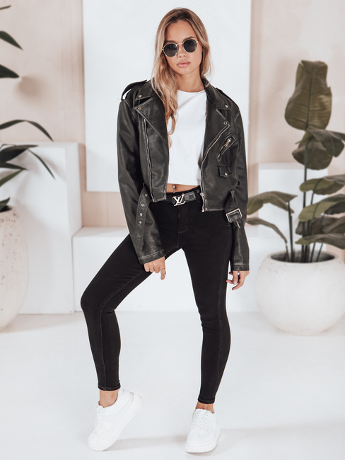 Női BLACKIN skinny farmernadrág fekete Dstreet UY2221