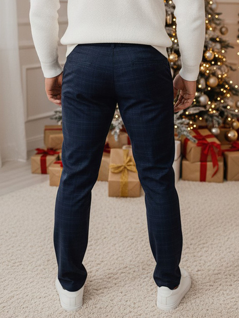 Férfi sötétkék chino nadrág Dstreet UX4393z