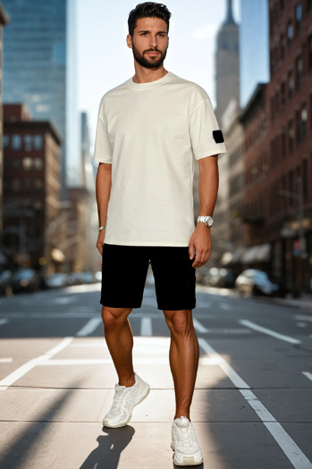 Férfi fehér szett Dstreet AX0806