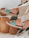 MISSWAVE női flip-flop zöld Dstreet ZY0949 ZY0949