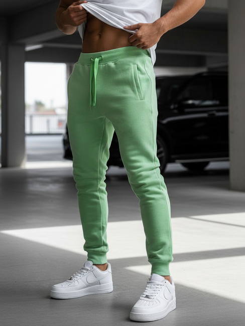 Férfi melegítőnadrág zöld Dstreet UX3451