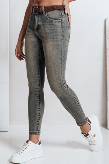 Női skinny farmer övvel kék Dstreet UY2810 UY2810
