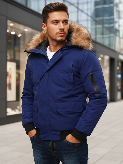 Sötétkék férfi dzseki Dstreet TX3943z