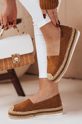 Női LANSI teve színű espadrilles Dstreet ZY0060 ZY0060