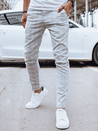Spodnie męskie casual jasnoszare Dstreet UX4398