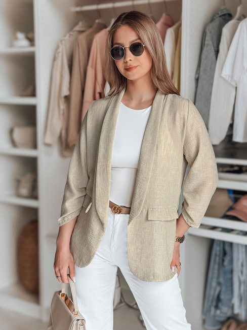 Női oversize kabát SOFT LOVE világosbarna Dstreet PY0133 Dstreet PY0133