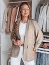 Női oversize dzseki SOFT LOVE sötétbarna Dstreet PY0130_1
